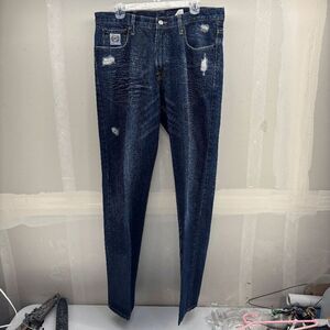 CINCH White Label Jeans Mens 36x34 MB92834018 Dark Wash Distressed Faded EUC